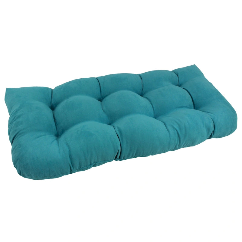 Coussin de banc en micro-suède à dos arrondi de 42 po sur 19 po - 42 x 19