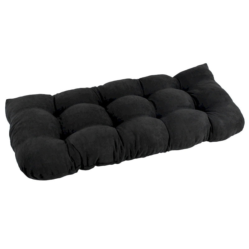 Coussin de banc en micro-suède à dos arrondi de 42 po sur 19 po - 42 x 19