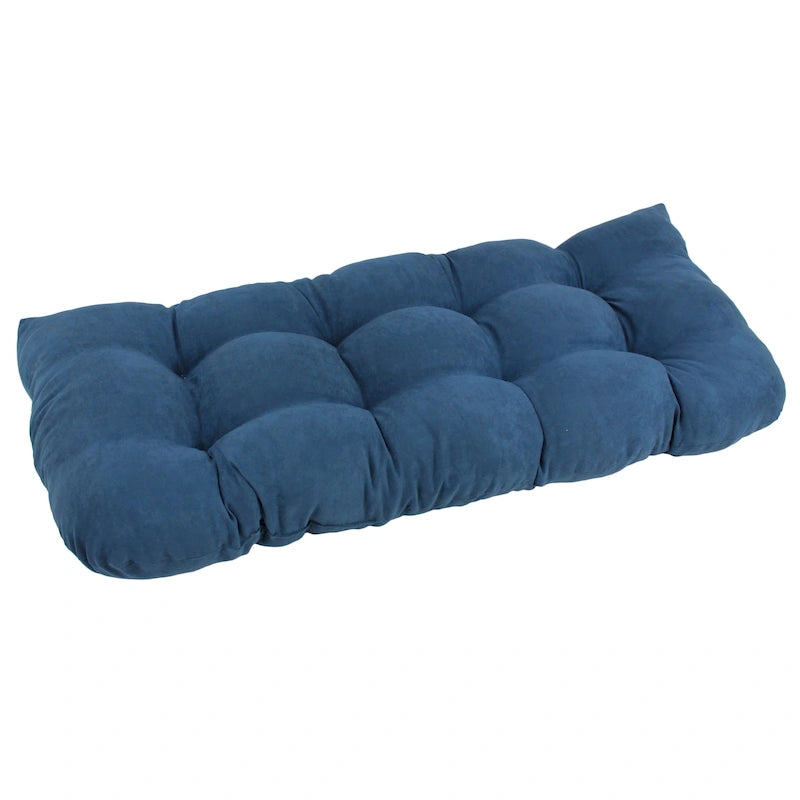 Coussin de banc en micro-suède à dos arrondi de 42 po sur 19 po - 42 x 19