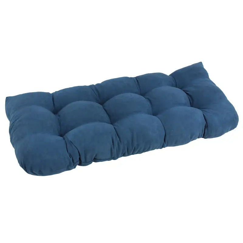 Coussin de banc en micro-suède à dos arrondi de 42 po sur 19 po - 42 x 19