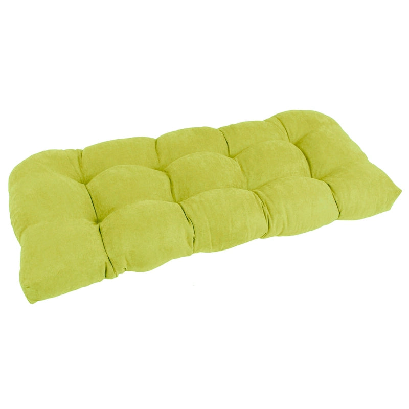 Coussin de banc en micro-suède à dos arrondi de 42 po sur 19 po - 42 x 19