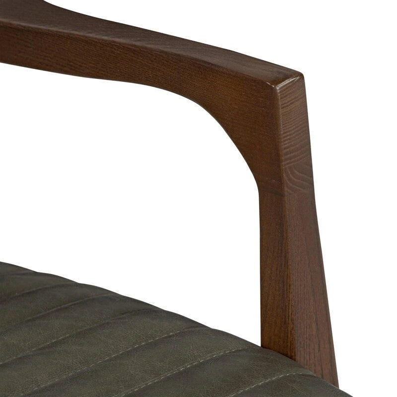 Fauteuil de salon en cuir véritable