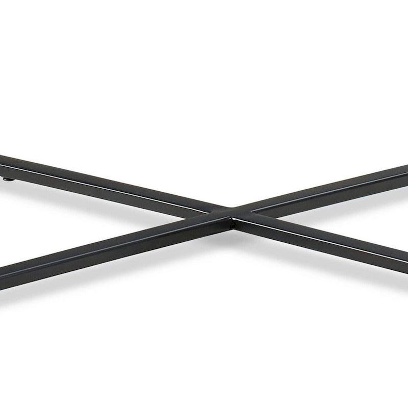 Table d'appoint moderne 20 pouces, dessus en marbre de Carrare, cadre en acier, gris lisse